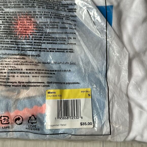 Nike Graphic Tee‎ Size S in white / blue NWT in packaging and unopened - Picture 4 of 5